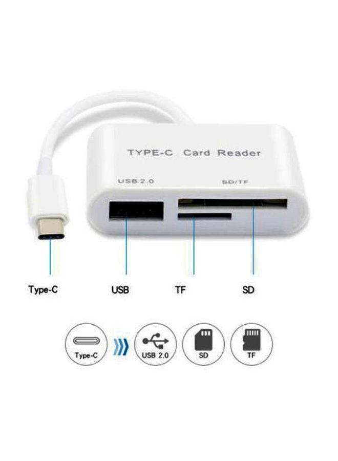 All In One Card Reader Adapter Cable For Macbook Pro White - Image 3