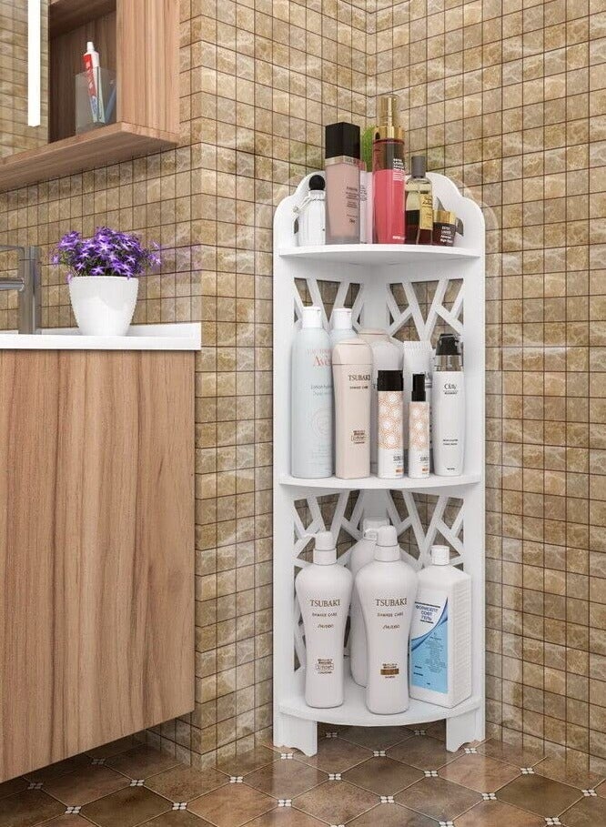 FFD Waterproof Freestanding Bathroom Organizer Space Saving Storage Solution for Small Bathrooms  - Image 1