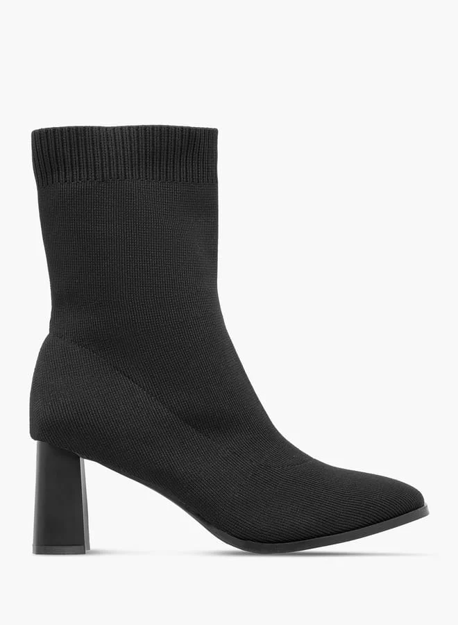 Flora Bella By Shoexpress Women Solid Ankle Boots with Block Heels
