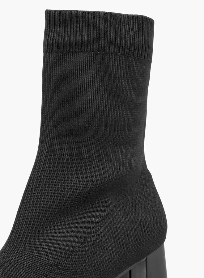 Flora Bella By Shoexpress Women Solid Ankle Boots with Block Heels