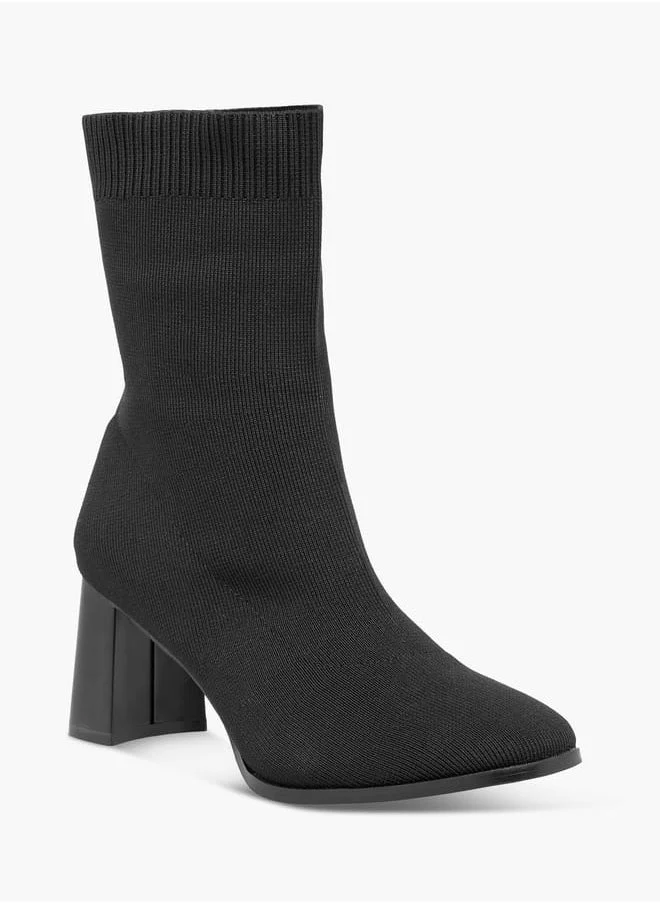 Flora Bella By Shoexpress Women Solid Ankle Boots with Block Heels