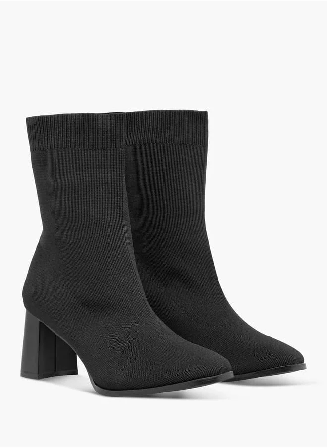 Flora Bella By Shoexpress Women Solid Ankle Boots with Block Heels