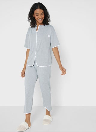 Contrast Trim Pyjama Set - pzsku/Z00DF09180A79985D5A32Z/45/_/1711628509/ebe8d47e-d9ce-42a9-ba03-289c674a55f2