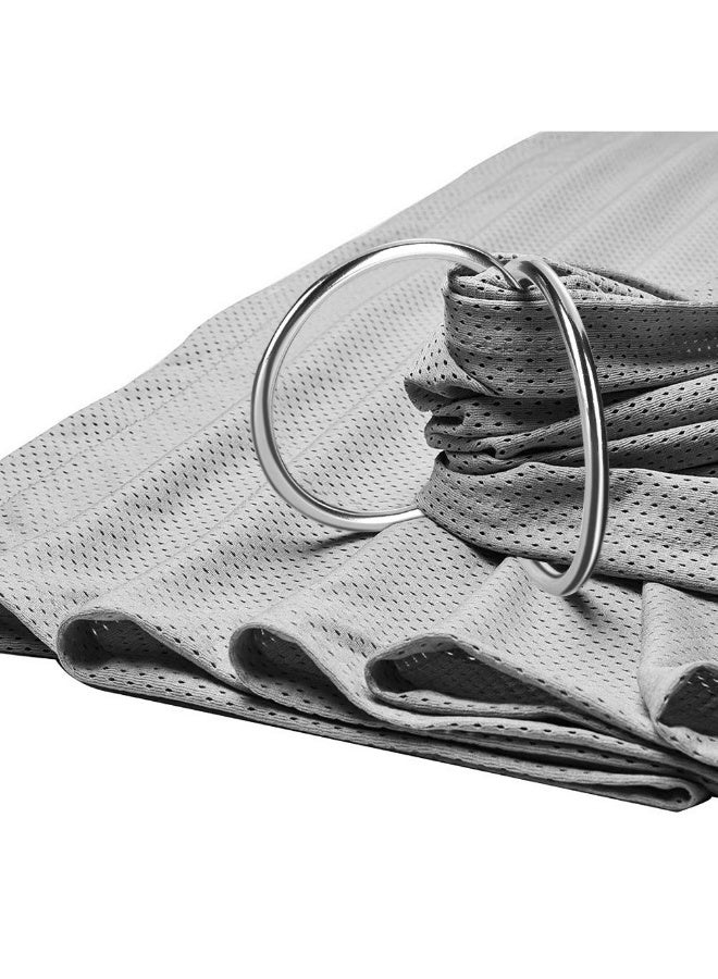 accmor حلقة حمالة الأطفال أكمور 3 بوصة من الألمنيوم حلقة ناعمة ملحق لحلقة للأطفال الرضع والأطفال الصغار والأطفال حديثي الولادة، يعمل مع موادك الخاصة أو تحويل اللف إلى حمالة (فضي لامع) - Image 5