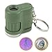 Carson MicroMini 20x LED Lighted Pocket Microscope with Builtin UV and LED Flashlight Green MM280G Large - Image 3
