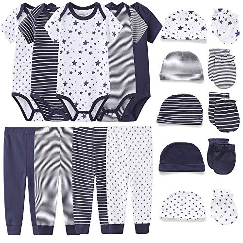 Kiddiezoom Unisex Baby Layette Essentials Giftset Clothing Set 19-Piece For Newborn Baby - Image 1