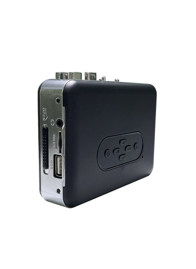 Cassette Player Cassette to MP3 Converter Portable Tape Player Captures MP3 Audio Music via USB Computers Cassette to MP3 via SD Card Convert Walkman Tape Cassettes to MP3 Built-in Microphone