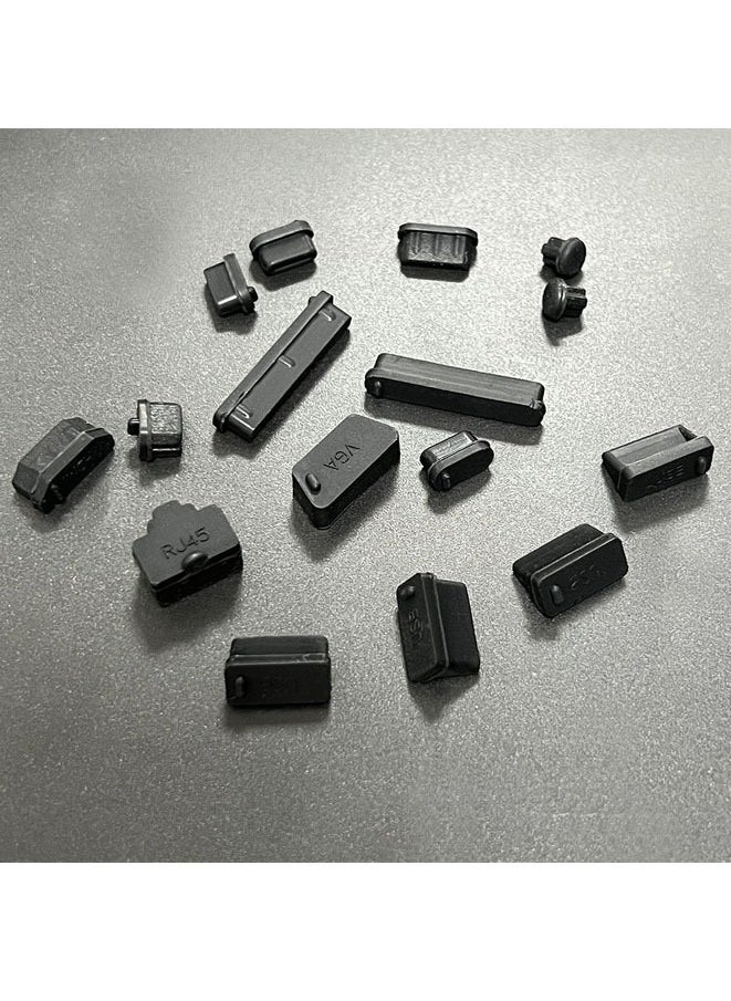 Muyixin 16 قطعة من أغطية قابس الغبار USB العالمية لواجهة الكمبيوتر المقاومة للماء  - Image 5