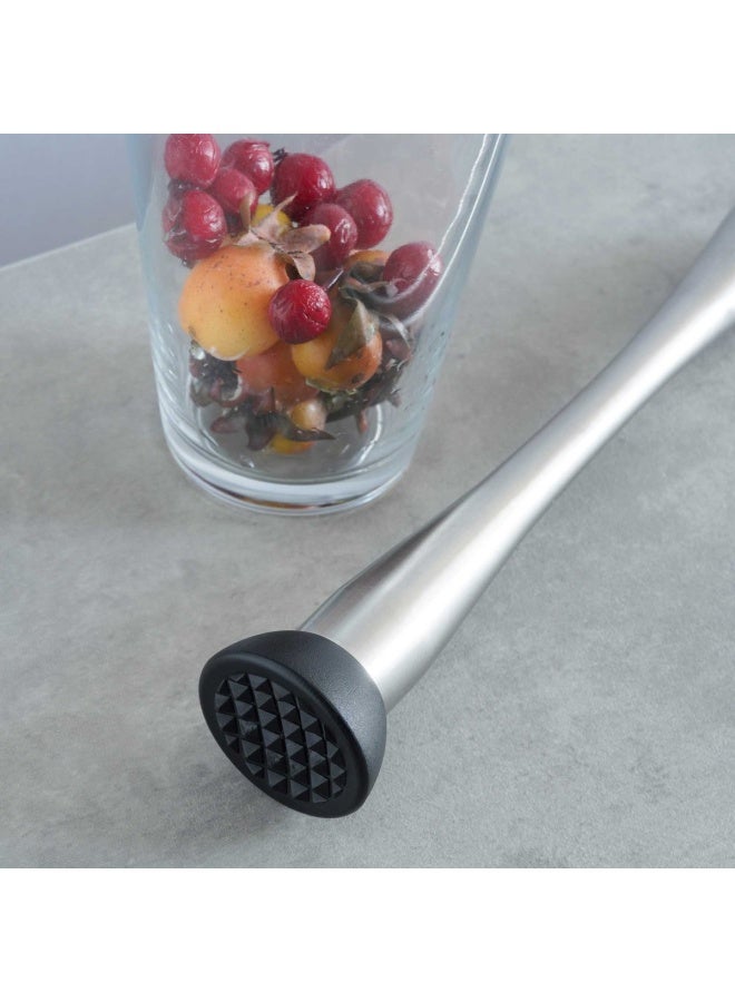 Pan Home Montal Mocktail Muddler 22.4X4X4cm - Chrome - Image 1