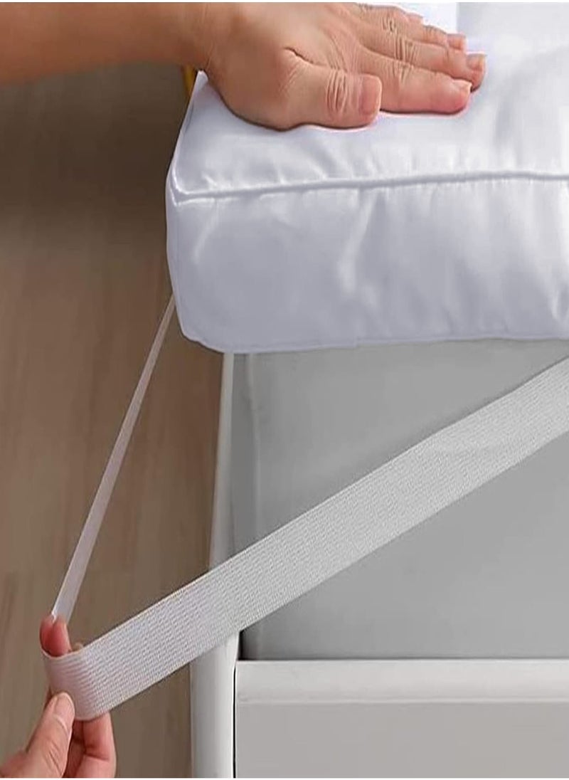 Arabest - Mattress Topper Comfort Extra Thick with Piping and Highly Elastic Bands 1100 GSM Soft and Firm Microfiber Cooling Mattress Pad Cover for Back Pain Size 120x200cm - Image 1