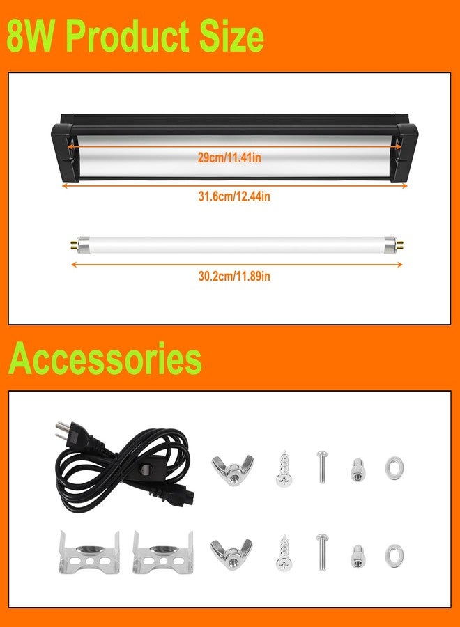 GREENPAW T5 UVB Light for Reptiles, 10.0 8W HO UVA UVB Reptile Light Fixture, 12 Inch Lamp Tube for Bearded Dragon, Tortoise, Lizards, Reptiles and Amphibians - Image 5