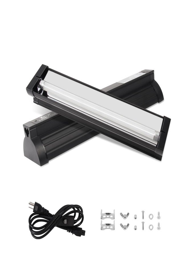 GREENPAW T5 UVB Light for Reptiles, 10.0 8W HO UVA UVB Reptile Light Fixture, 12 Inch Lamp Tube for Bearded Dragon, Tortoise, Lizards, Reptiles and Amphibians - Image 1