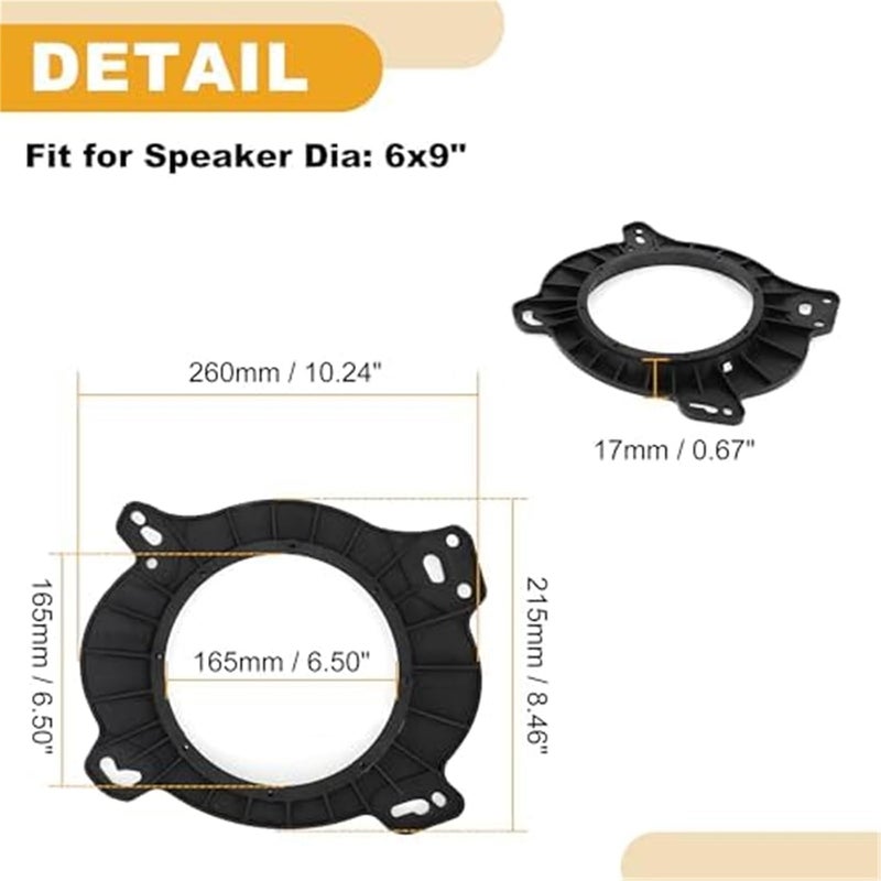 Vuzmode 6x9 to 6.5 Speaker Spacer Rings - Image 3