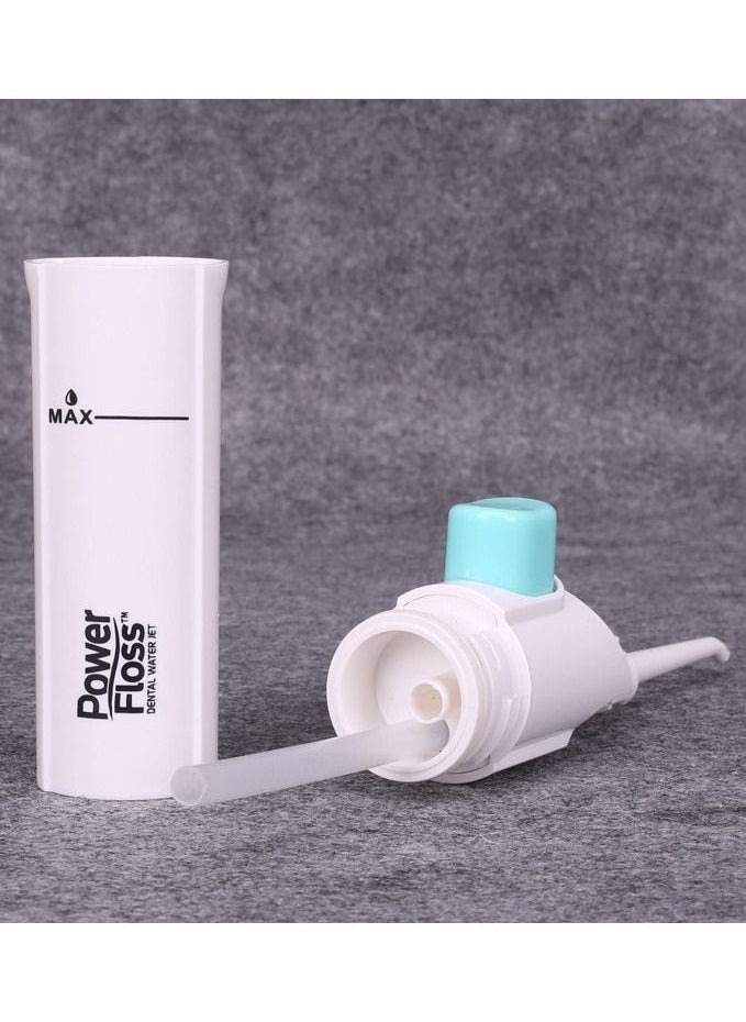 Power Floss منظف الأسنان المحمول، خيط تنظيف الأسنان، نفث الماء، أداة تنظيف الأسنان بدون بطاريات، مجموعة تبييض الأسنان  - Image 3