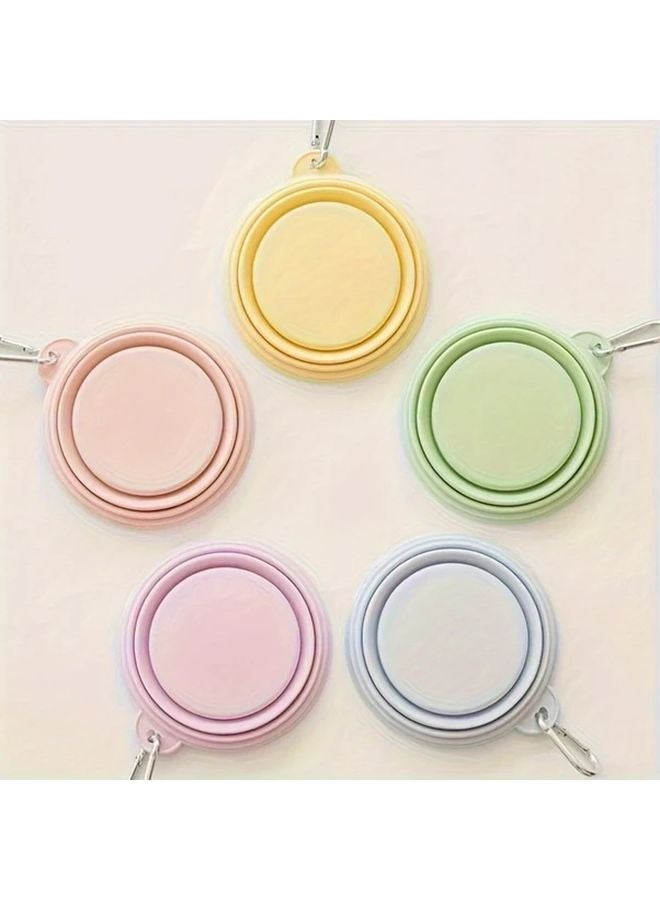 Foldable Pet Travel Bowl Purple 11 83OZ Portable Hanging Feeder - Image 3