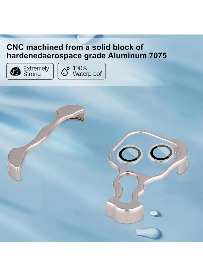 URBBKING For iPhone 14 Plus Shaped True Frameless Metal Corner Pad Phone Case Drop Proproof 14plus Case - Image 2