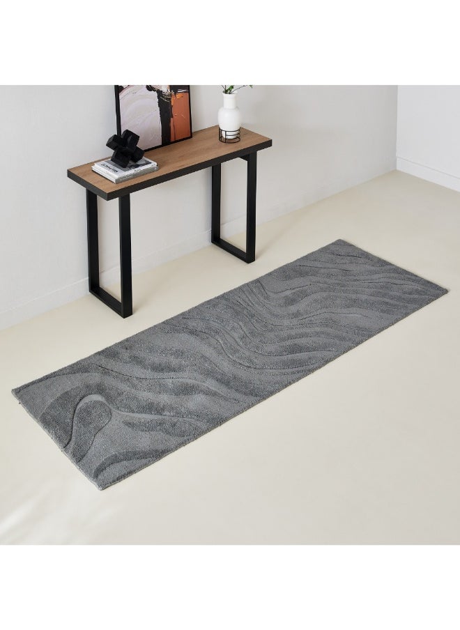 Home Box - Milton Waves Knitted Microfibre Rug 80 X 230 Cm - Image 1