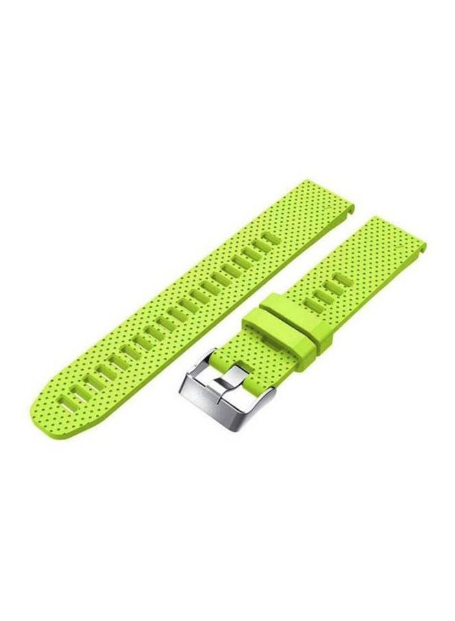 NIBEMINENT Garmin Fenix 5S Plus, Plus Sapphire Premium Silicone Smart Watch Band Wrist Strap Green - Image 2