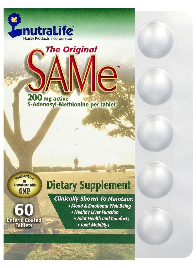 The Original SAMe™ 400 mg 60 Enteric Coated Tablets (200 mg per Tablet)
