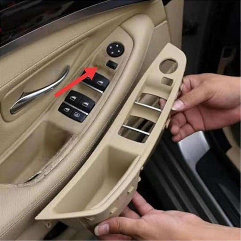 Vuzmode RHD Car Interior Door Handle Trim Cover for BMW 5 Series - Image 4