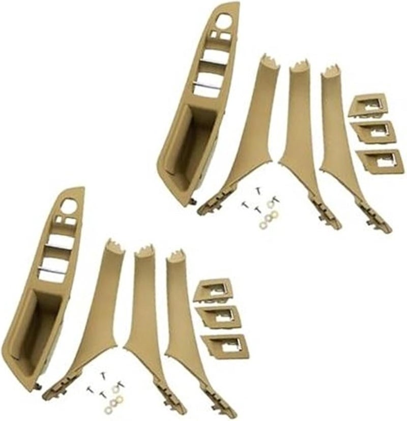 Vuzmode RHD Car Interior Door Handle Trim Cover for BMW 5 Series - Image 1