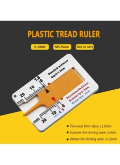 SOLDOUT Tyre Measuring Tool Measurement Supplies 0-20mm Indicator Metalworking Auto Car Tyre Read Depthometer Motorcycle Depth Gauge  - Image 2