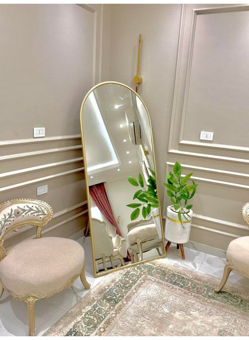 Steel frame floor mirrors