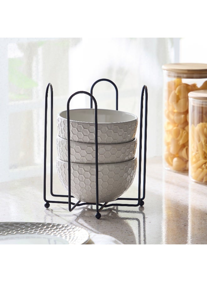 Home Box Ebony Big Bowl Holder Rack - Image 4