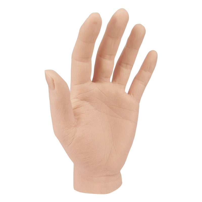 Silicone Henna Tattoo Practice Hand Life Sized Fake Skin Hand Model to Tattoo Training Education for Experienced Tattoo Artists and Beginners Left Hand
