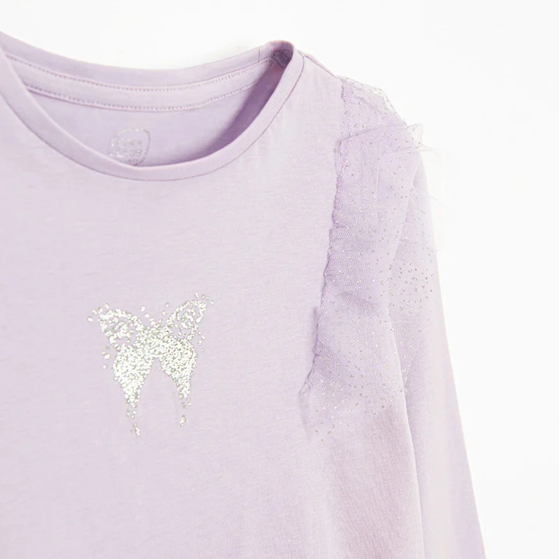 كول كلوب من سمييك PURPLE COTTON BLOUSE L/S