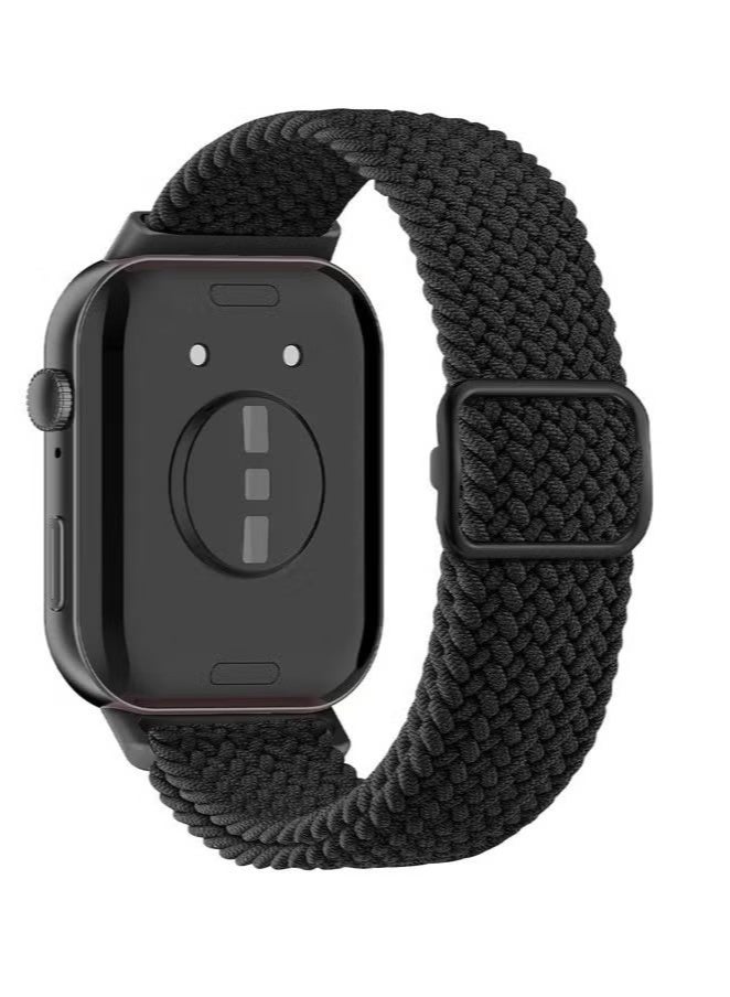 Braided Nylon Strap Compatible with Huawei Watch Fit 5/Fit 5Pro/Fit4/Fit 4 Pro/ Fit 3 Strap, Elastic Nylon Watchband Sport Replacement Soft Band for Huawei Watch Fit 5/Fit 5Pro/Fit4/Fit 4 Pro/ Fit 3 Band Smartwatch Watch bracelet Black - Image 2