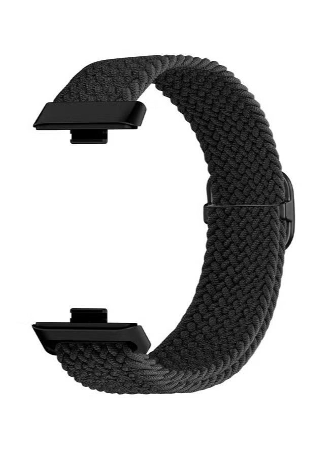 Braided Nylon Strap Compatible with Huawei Watch Fit 5/Fit 5Pro/Fit4/Fit 4 Pro/ Fit 3 Strap, Elastic Nylon Watchband Sport Replacement Soft Band for Huawei Watch Fit 5/Fit 5Pro/Fit4/Fit 4 Pro/ Fit 3 Band Smartwatch Watch bracelet Black - Image 3