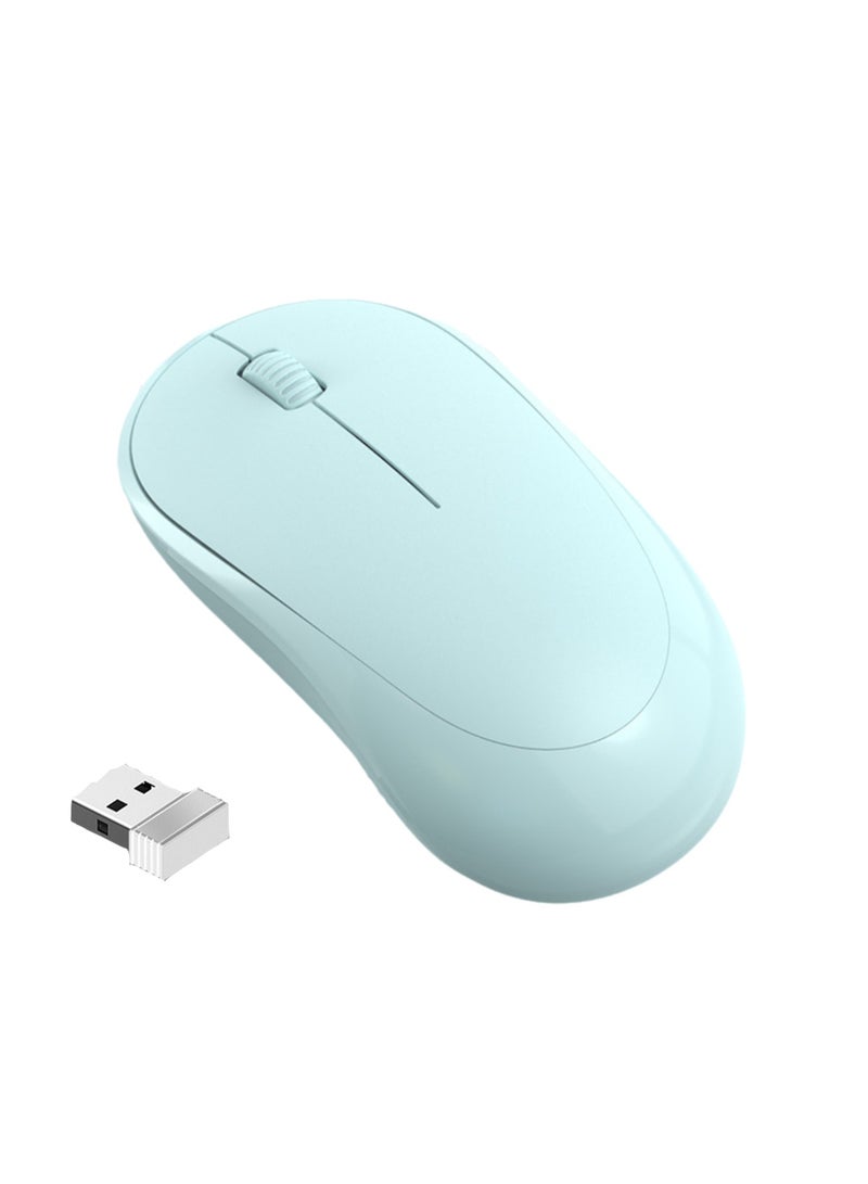 Wireless Optical Mouse Business Office Lightweight Power-Saving Computer Notebook Home Portable Silent (Blue) - Image 1