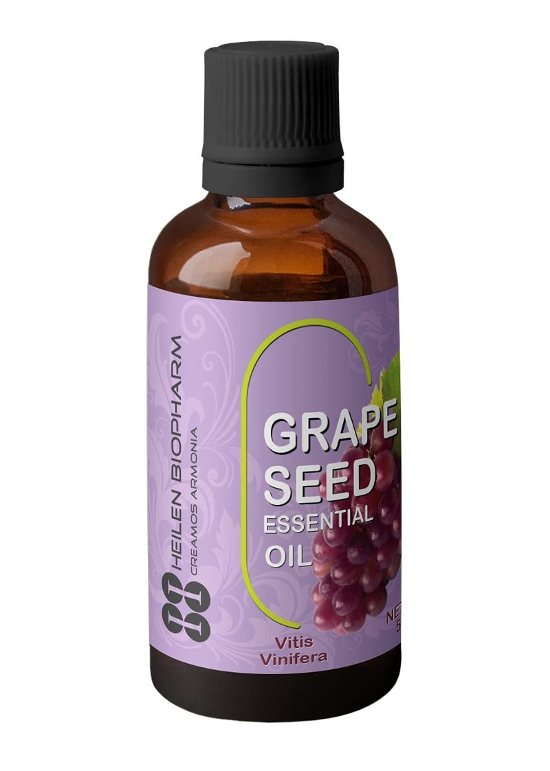 Heilen Biopharm Heilen Biopharm Grapeseed Essential Oil Natural and Nourishing for Healthy Skin and Hair 50 mL I Pack of 1  - Image 3