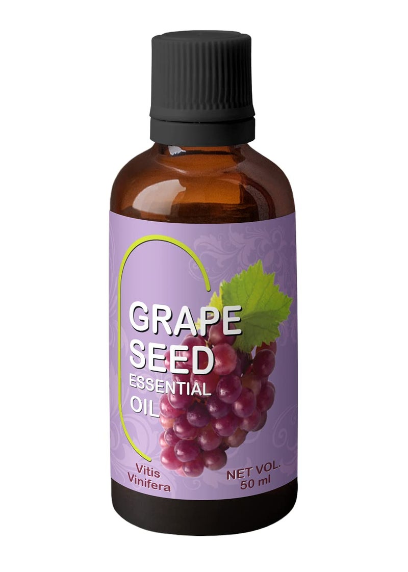 Heilen Biopharm Heilen Biopharm Grapeseed Essential Oil Natural and Nourishing for Healthy Skin and Hair 50 mL I Pack of 1  - Image 1