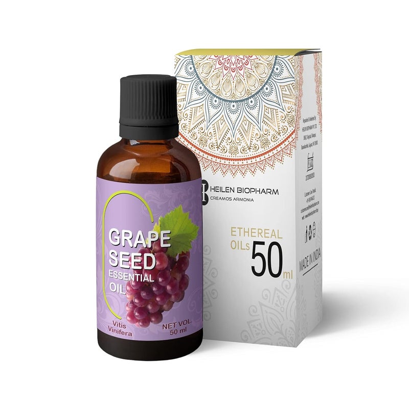 Heilen Biopharm Heilen Biopharm Grapeseed Essential Oil Natural and Nourishing for Healthy Skin and Hair 50 mL I Pack of 1  - Image 2