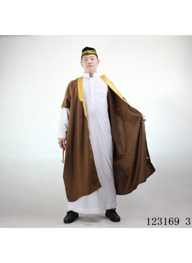 Cotton Linen Embroidered Muslim Graduation Robe - A Perfect Blend of Fashion and Tradition - Image 5