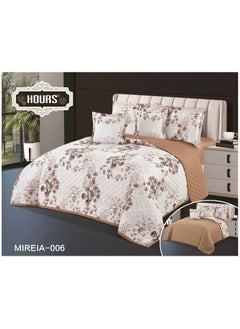 Hours Compressed double-sided floral bed comforter set, 6 pieces, size 240 * 220 cm  - Image 1