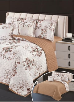 Hours Compressed double-sided floral bed comforter set, 6 pieces, size 240 * 220 cm  - Image 2