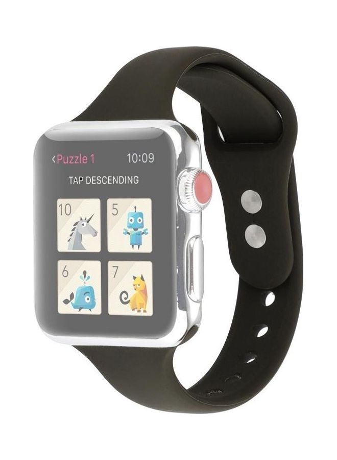 NIBEMINENT Replacement Strap For Apple Watch Series 5/4 44mm And 3/2/1 42mm Olive Green  - Image 5