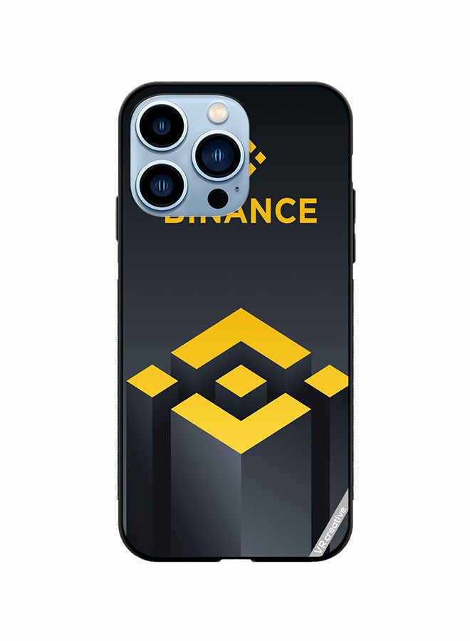 VR CREATIVE Protective Case Cover For Apple iPhone 14 Pro Max Binance Logo Design Multicolour - Image 1