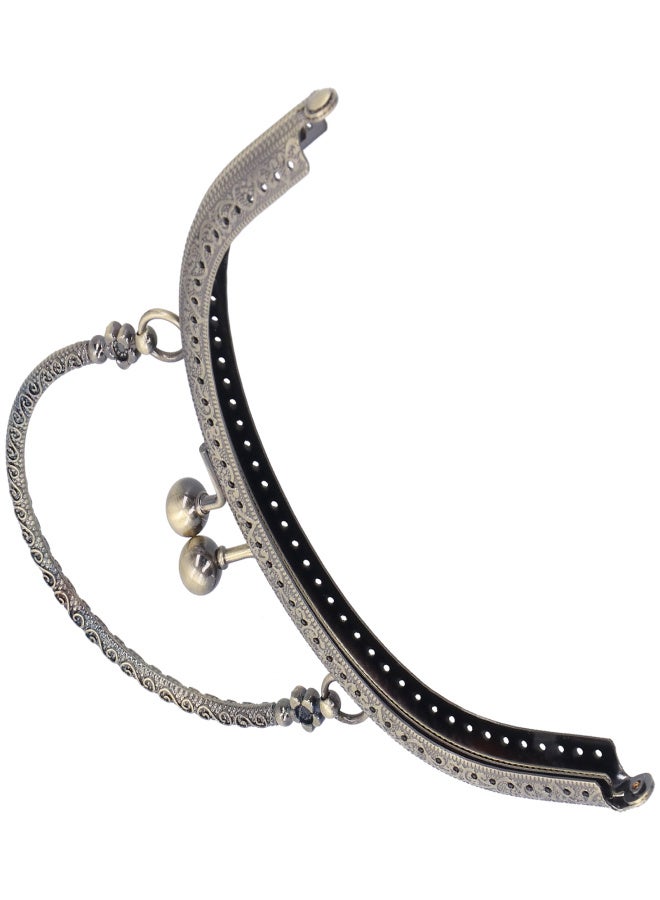 Semicircle Purse Handle Frame Metal Handbags Clasp Lock 16.5cm Bag DIY Making SuppliesBronze - Image 4
