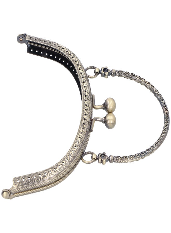 Semicircle Purse Handle Frame Metal Handbags Clasp Lock 16.5cm Bag DIY Making SuppliesBronze - Image 5
