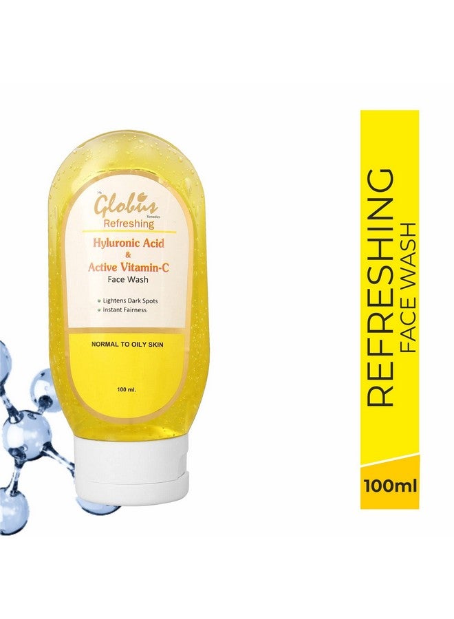 Globus Remedies Anti Acne Glycolic & Salicylic Acid Face Wash 100Ml And Skin Brightening Vitamin C & Hyaluronic Acid Face Wash 100 Ml Combo Pack - Image 2