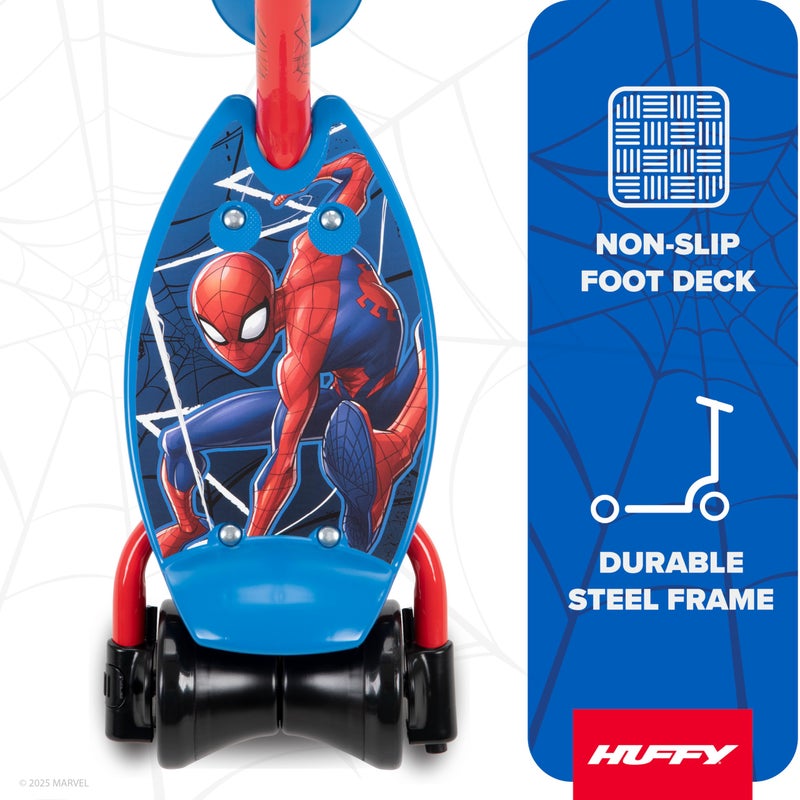 Huffy Marvel Spider-Man 3-2-Grow Convertible Preschool Scooter, Blue - Image 4
