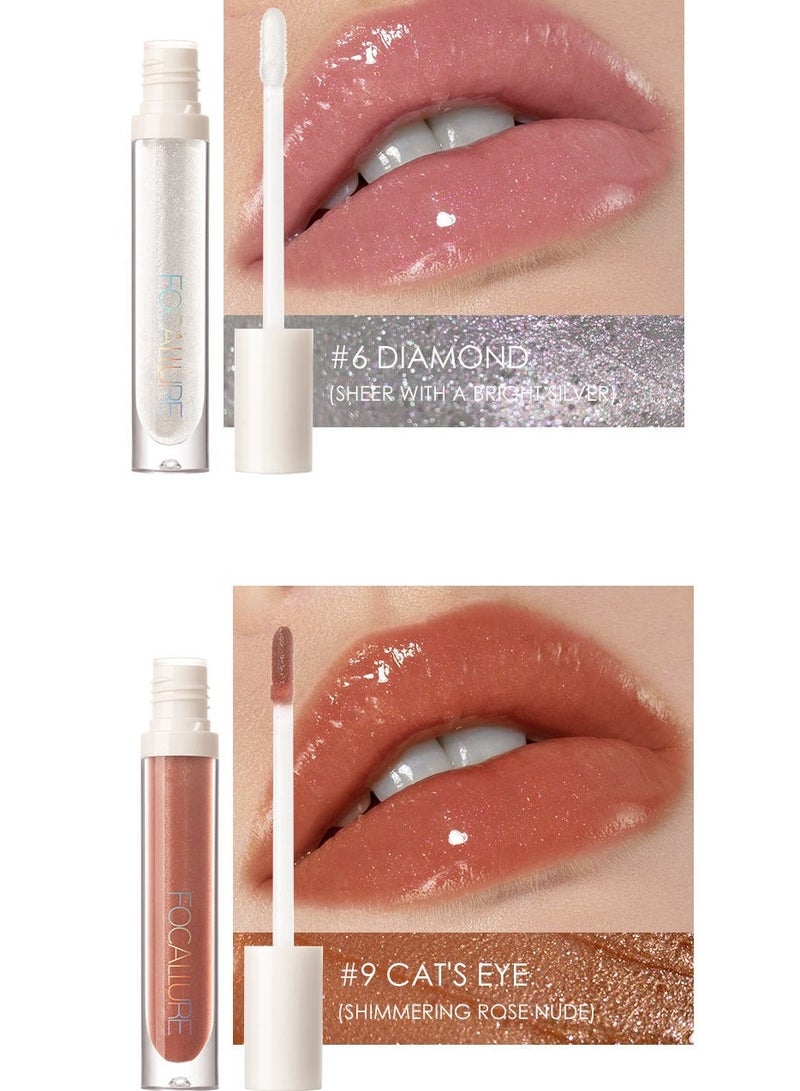 FOCALLURE 2 Pieces Of High Shine Lip Gloss 06 And 09 - Image 1