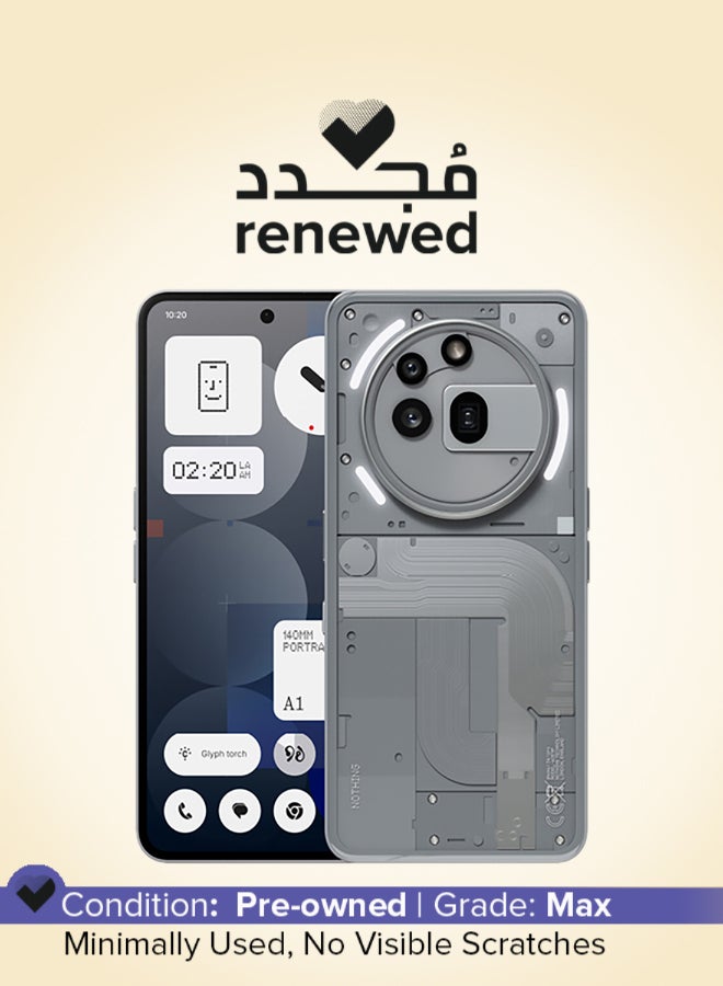 Nothing Renewed - Phone 3a Pro 5G Dual SIM 12GB RAM 256GB Grey - International Version - Image 1