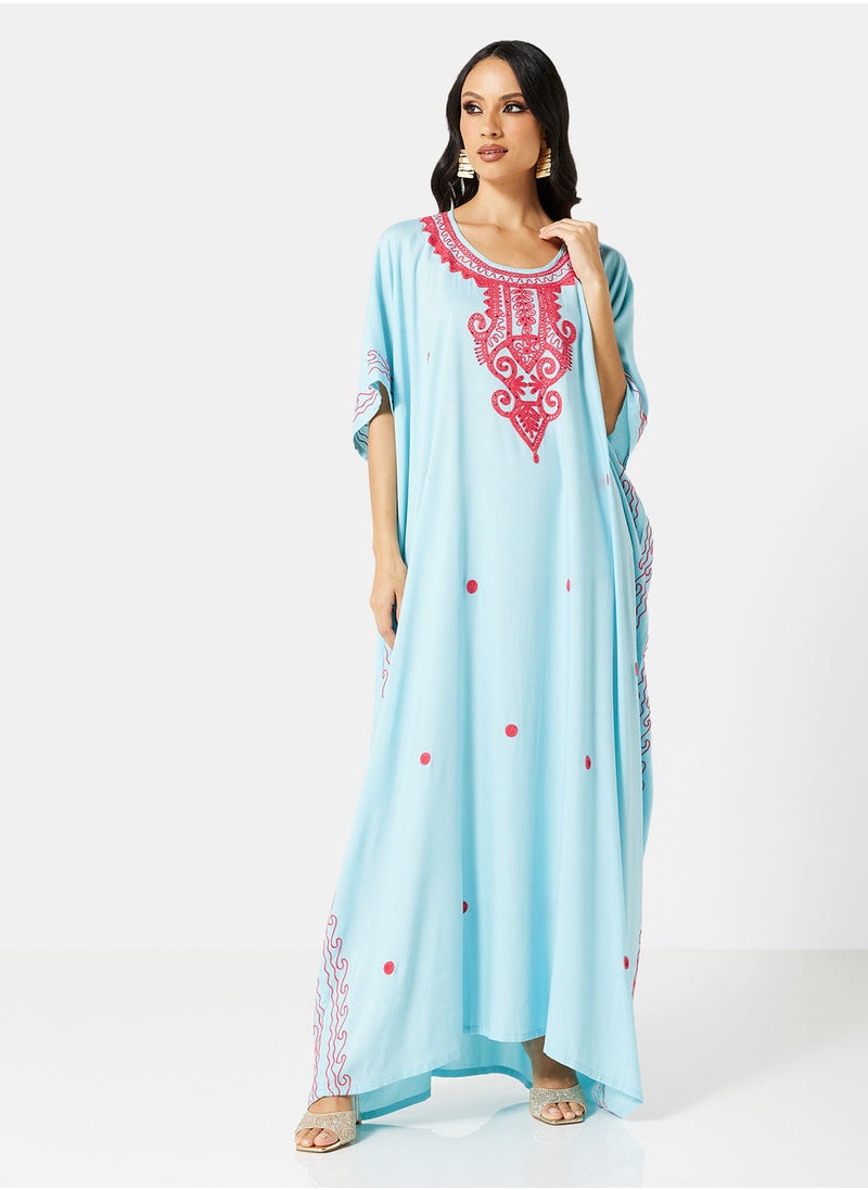 ARABIAN CLOSET EMBROIDERED KAFTAN  - Image 5