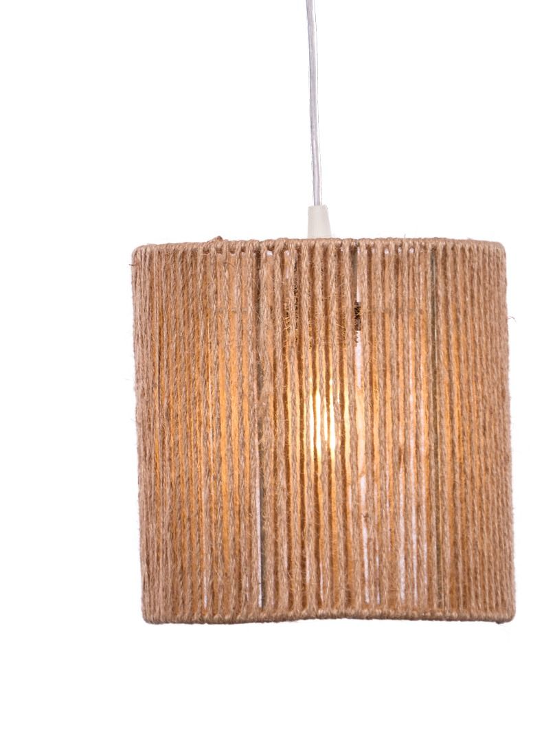 نجفة شوب دلايه سقف بوهو مصنوعه من اجود انواع الخيوط الكتان الطبيعي مناسبه لجميع الديكورات والمساحات 20*20*50 - Image 2