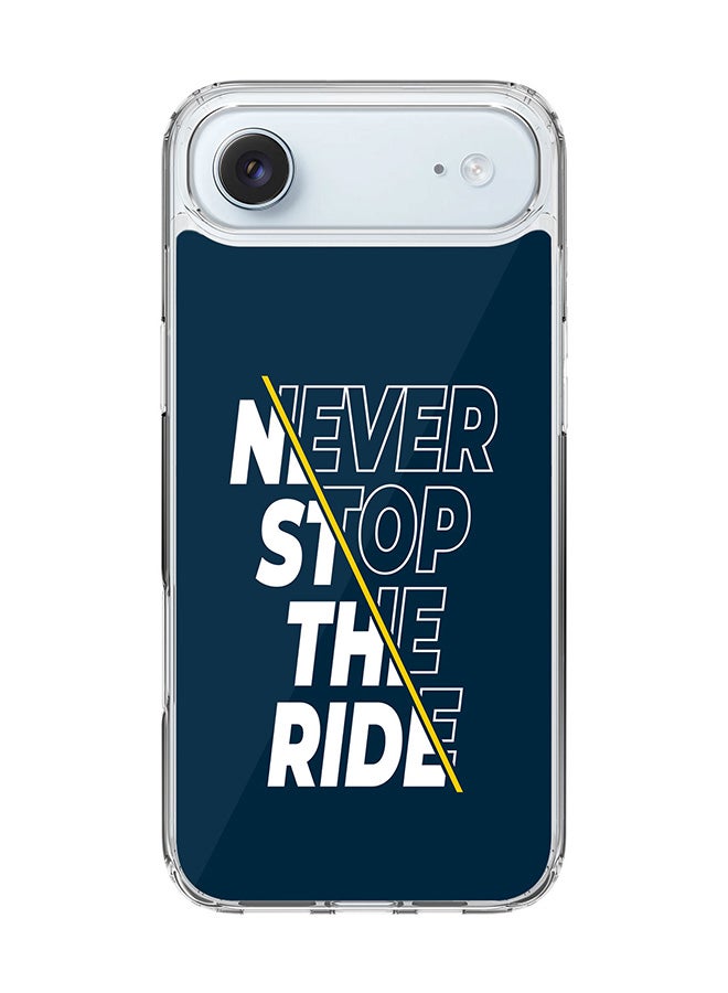Stylizedd Classic Clear MagSafe Case for iPhone 17 Air , Hybrid Soft Case Flexible Edges Anti Drop TPU PC Gel Thin Transparent Cover [ Designed for iPhone 17 Air ] - Never stop the ride